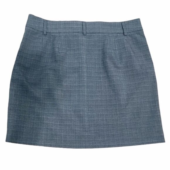 GAP Plaid Gray Mini Career Stretch Skirts Size 8 - Picture 4 of 11